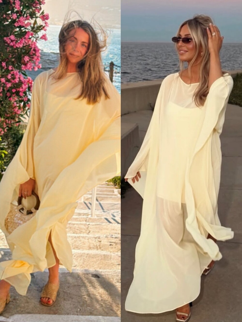 NWT Show Me Your Mumu Olsen Maxi Dress in Pale Yellow Chiffon